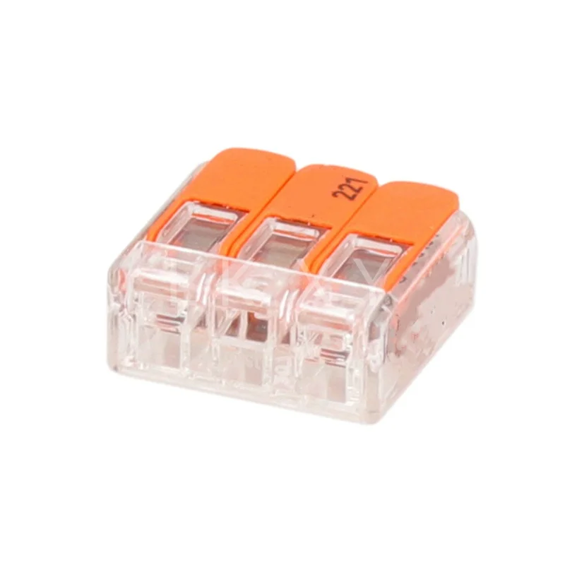 10pcs/lot 221-413 SPLICE LEVER 24-12AWG 3POS 
10pcs/lot 221-413 SPLICE LEVER 24-12AWG 3POS
