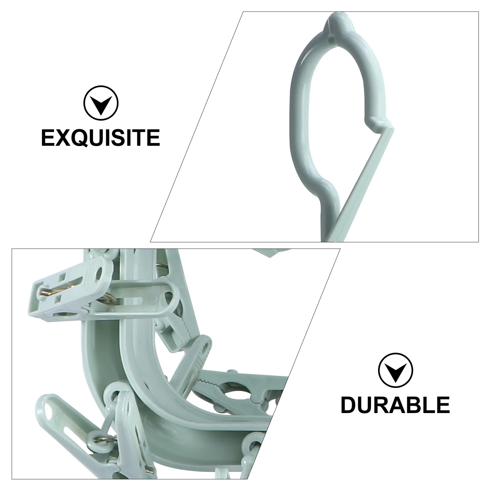 360 Degree Rotating Foldable Underwear Drying Rack Plastic Hanger Clips Space Saving Sock Bra Dryer For Bathroom Outdoor Laundry 
360 Degree Rotating Foldable Underwear Drying Rack Plastic Hanger Clips Space Saving Sock Bra Dryer For Bathroom Outdoor Laundry