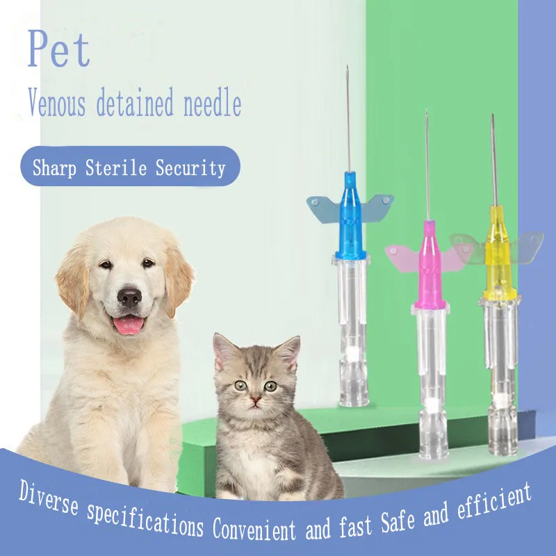 Pet Retention Needle with Heparin Cap, Retention Needle for Animal Injection, Dog and Cat, 26G, 24G, 22G, 20G, 18G, 50Pcs
Pet Retention Needle with Heparin Cap, Retention Needle for Animal Injection, Dog and Cat, 26G, 24G, 22G, 20G, 18G, 50Pcs