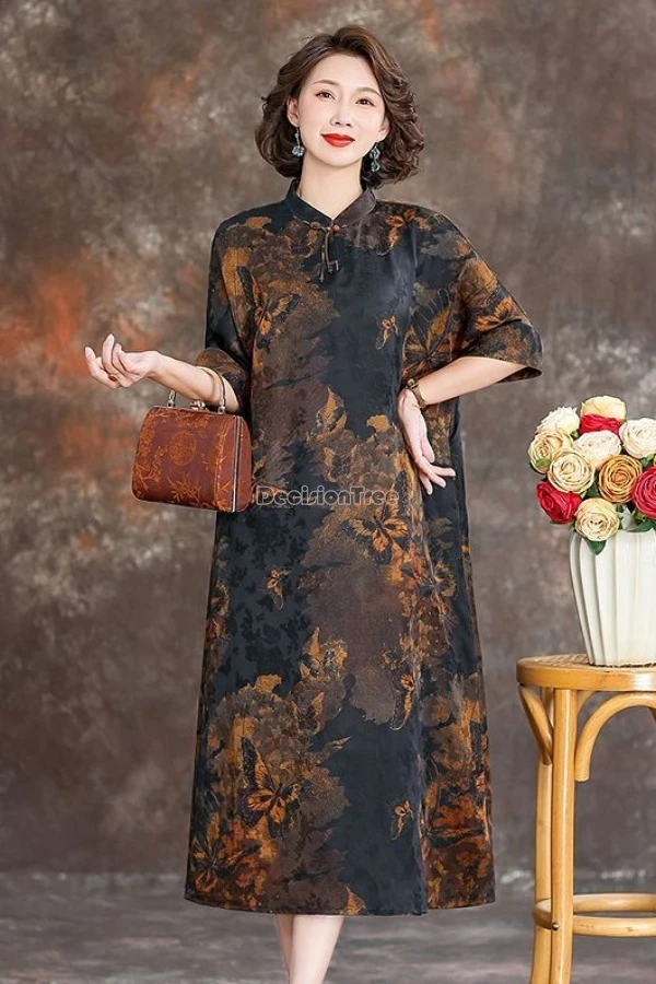2026 spring/summer new chinese national style printed cheongsam stand collar short sleeve loose long daily qipao dress women
2026 spring/summer new chinese national style printed cheongsam stand collar short sleeve loose long daily qipao dress women