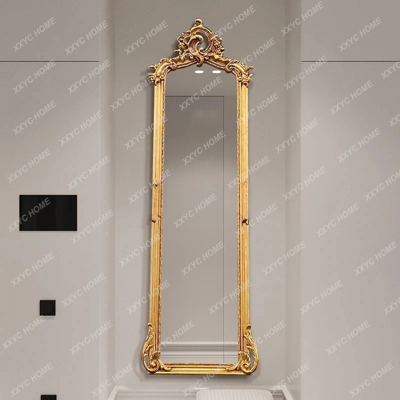 carved mirror household bedroom floor fitting mirror light luxury classical narrow retro full-length mirror
carved mirror household bedroom floor fitting mirror light luxury classical narrow retro full-length mirror