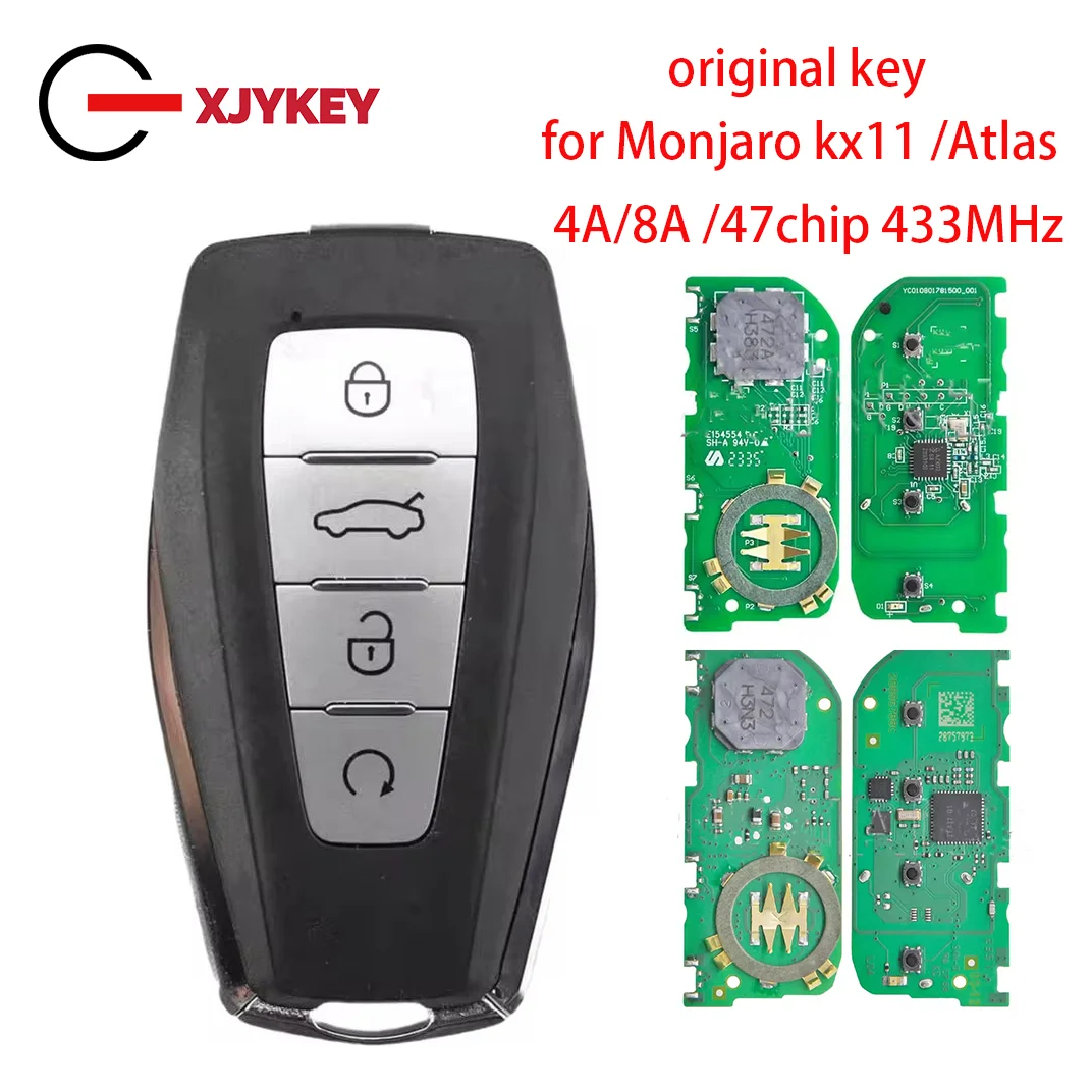 XJY Original Car Keyless Smart Remote Key 433Mhz with 8A/4A Chip for Geely Monjaro GEOMETRY KX11 Genuine Car Intelligent Remote
XJY Original Car Keyless Smart Remote Key 433Mhz with 8A/4A Chip for Geely Monjaro GEOMETRY KX11 Genuine Car Intelligent Remote