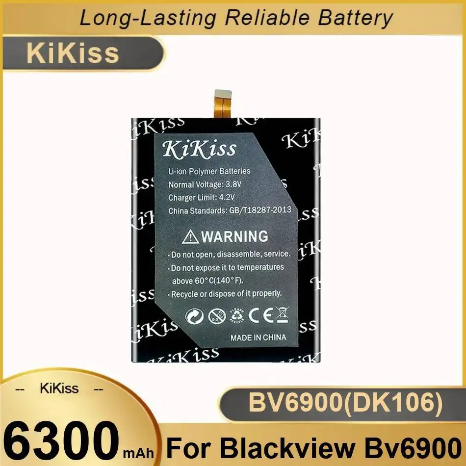 Аккумулятор мобильного телефона BV6900 DK106 6300 мАч для надежной замены Blackview 
Аккумулятор мобильного телефона BV6900 DK106 6300 мАч для надежной замены Blackview