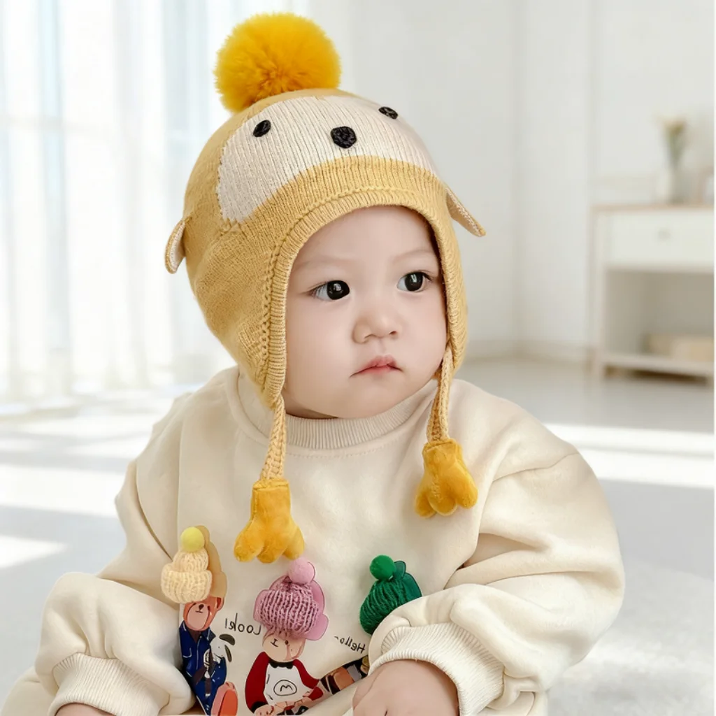 0-3 years old baby winter little penguin cute knitted no hat brim windproof warm ear protection beanie
0-3 years old baby winter little penguin cute knitted no hat brim windproof warm ear protection beanie