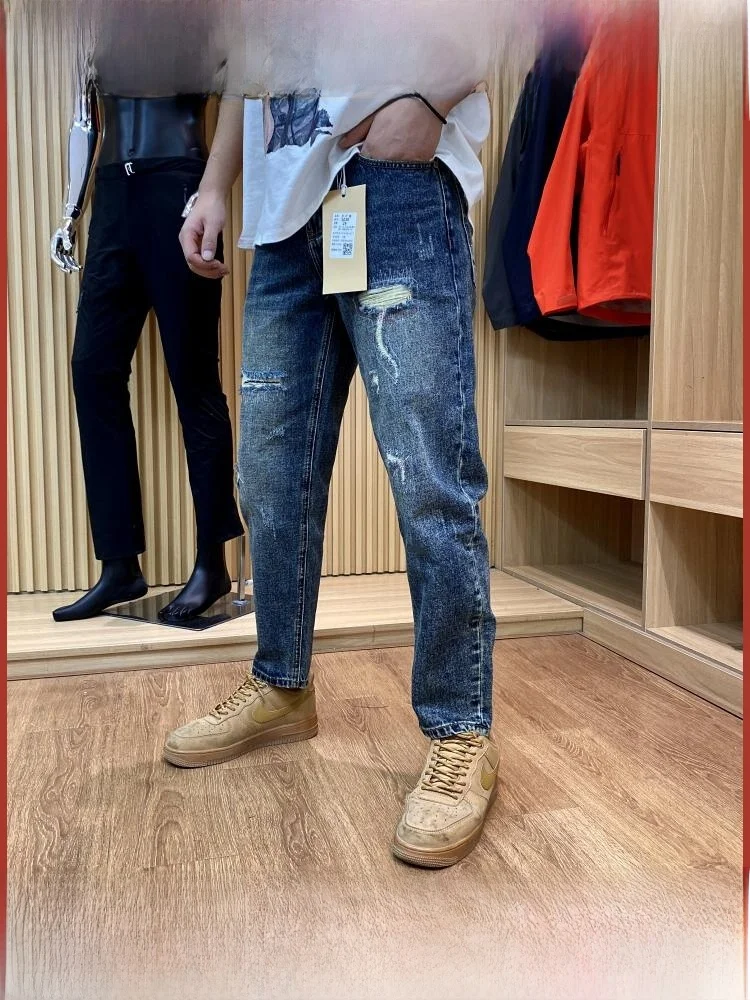 Waed out Vintage Men's Casual Jeans Loose Straight Leg Cone aped Autumn New Design Line Japanese Sle
Waed out Vintage Men's Casual Jeans Loose Straight Leg Cone aped Autumn New Design Line Japanese Sle