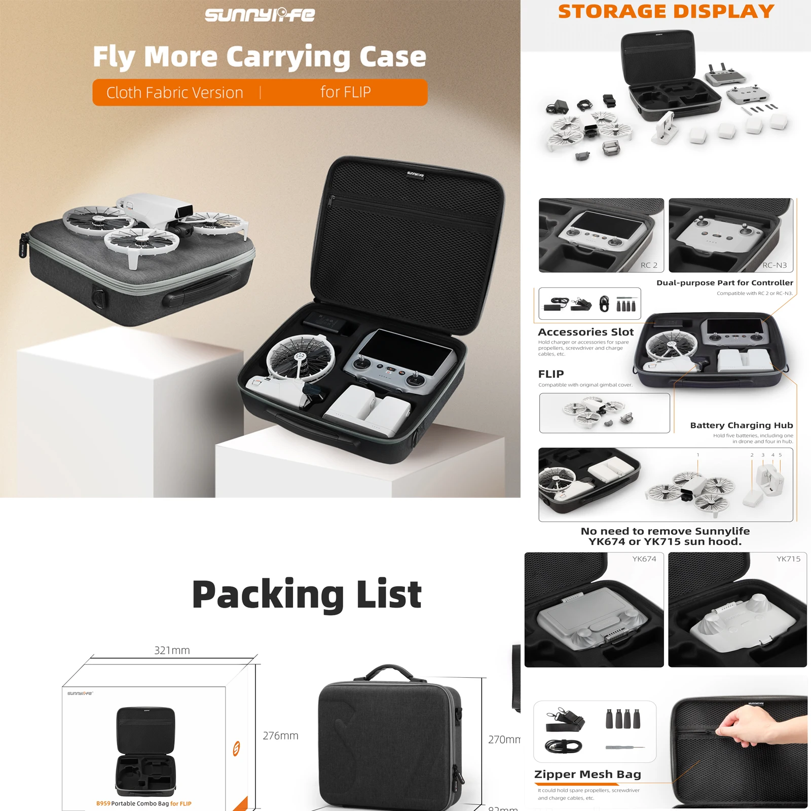 Sunnylife для DJI флип-сумка для хранения RC 2/RC N2/RC N3 чехол для пульта дистанционного управления портативная коробка для переноски аксессуары для контроллера дрона
Sunnylife для DJI флип-сумка для хранения RC 2/RC N2/RC N3 чехол для пульта дистанционного управления портативная коробка для переноски аксессуары для контроллера дрона