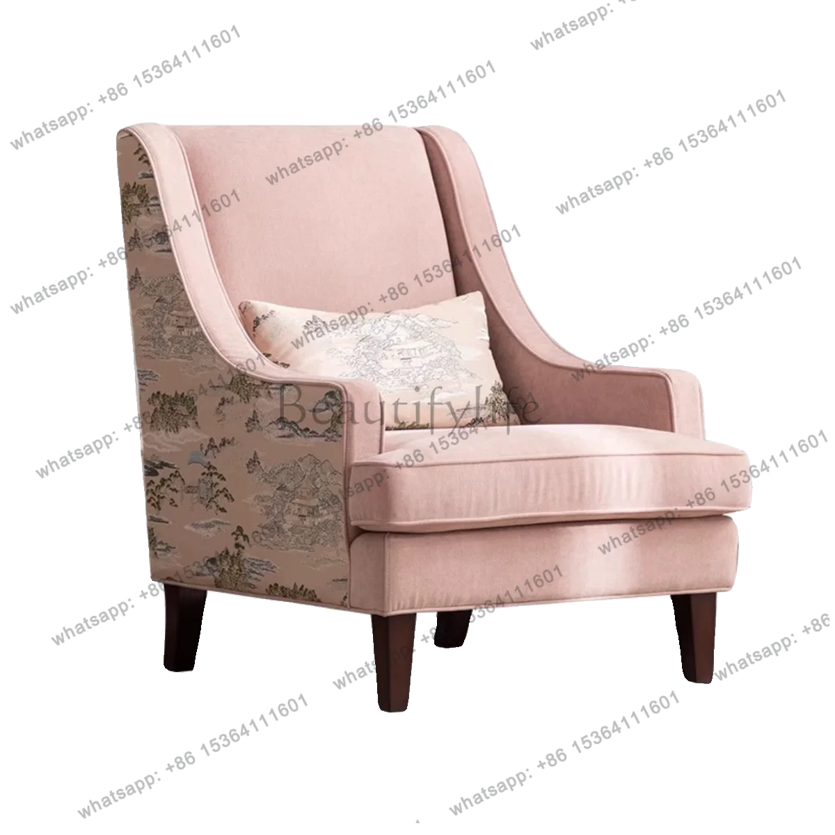 American-style solid wood single sofa chair, modern light luxury casual fabric vintage tiger chair
American-style solid wood single sofa chair, modern light luxury casual fabric vintage tiger chair