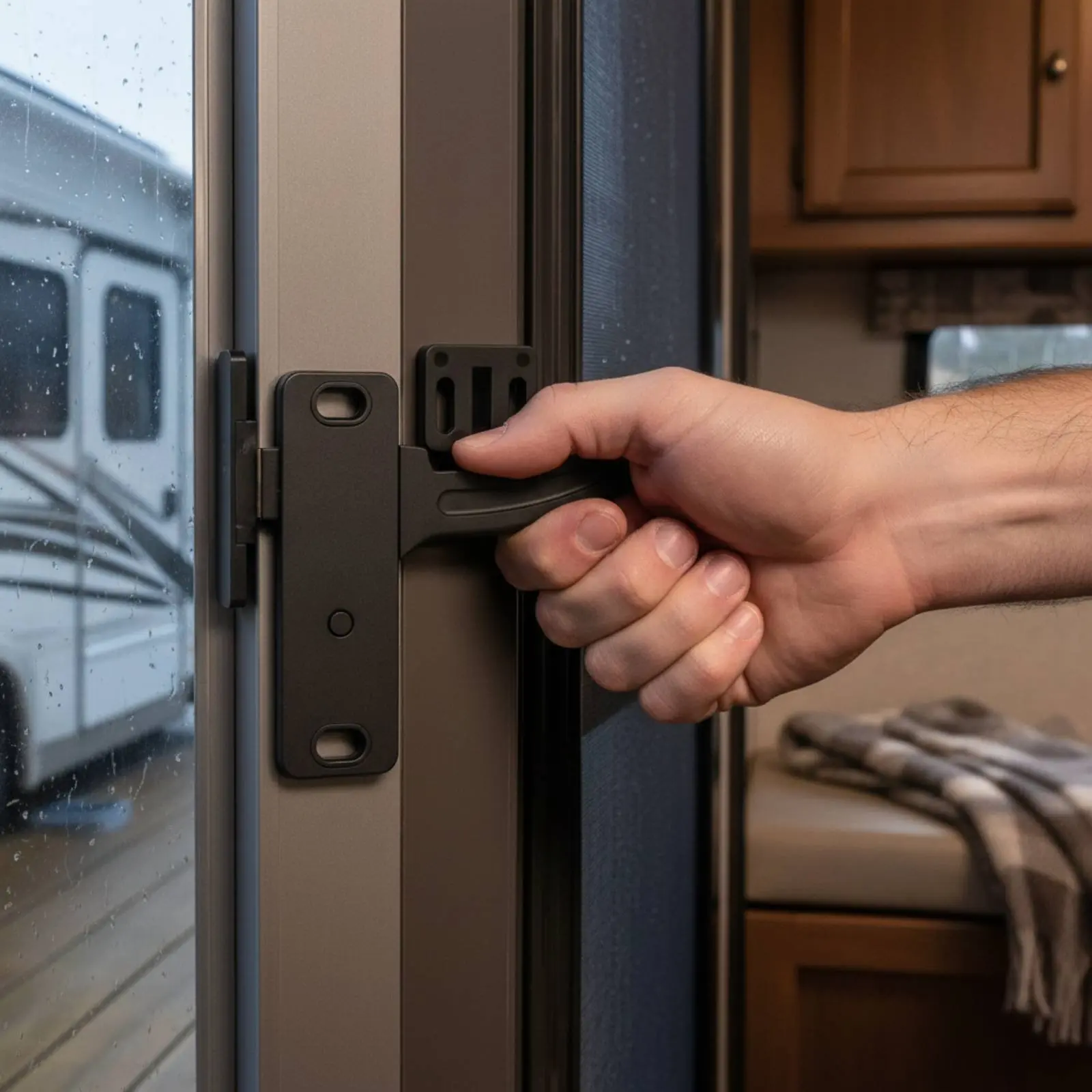 RV Screen Door Latch Replacement Kit Long-Lasting RV Screen Door Latch Vehicle Hardware Heavy Duty Easy to Install
RV Screen Door Latch Replacement Kit Long-Lasting RV Screen Door Latch Vehicle Hardware Heavy Duty Easy to Install