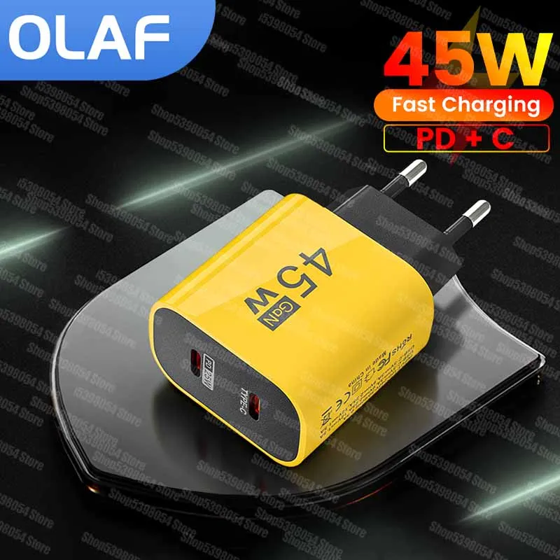 PD 45W Charger Type C For Samsung S23 Dual PD Fast Charging Adapter Charger For Xiaomi 4 in 1 Fast Charging Cable For iPhone 15
PD 45W Charger Type C For Samsung S23 Dual PD Fast Charging Adapter Charger For Xiaomi 4 in 1 Fast Charging Cable For iPhone 15