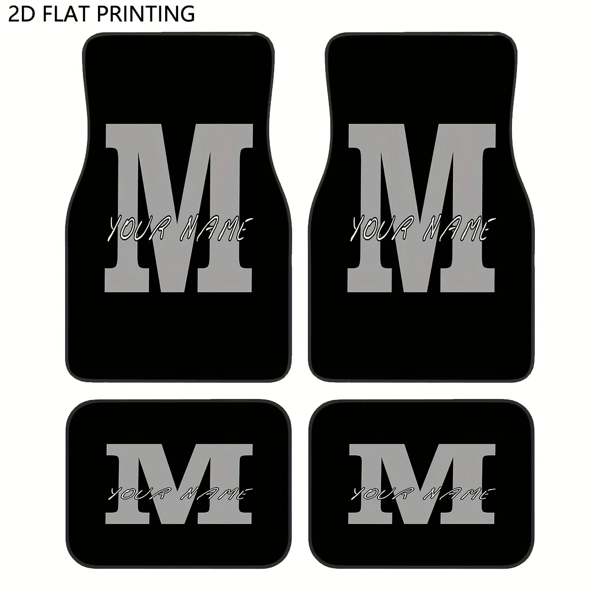 4pcs Custom Car Floor Mats With Ized Name/Text - Heavy-Duty All-Weather, Heavy-Duty Black/White Design, Custom Initials & Logo (
4pcs Custom Car Floor Mats With Ized Name/Text - Heavy-Duty All-Weather, Heavy-Duty Black/White Design, Custom Initials & Logo (