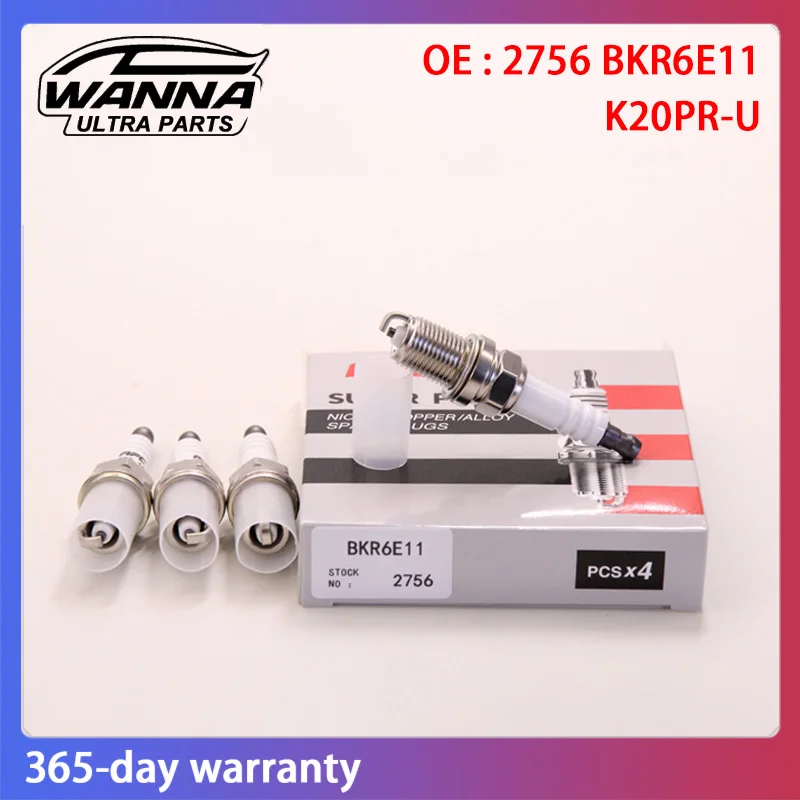 4pcs OE 2756 BKR6E 96130723 FR7DC+ K20PR-U Spark Plug Nickel For HYUNDAI ACCENT KIA MAZDA CHEVROLET SUZUKI TOYOTA COROLLA NISSAN
4pcs OE 2756 BKR6E 96130723 FR7DC+ K20PR-U Spark Plug Nickel For HYUNDAI ACCENT KIA MAZDA CHEVROLET SUZUKI TOYOTA COROLLA NISSAN