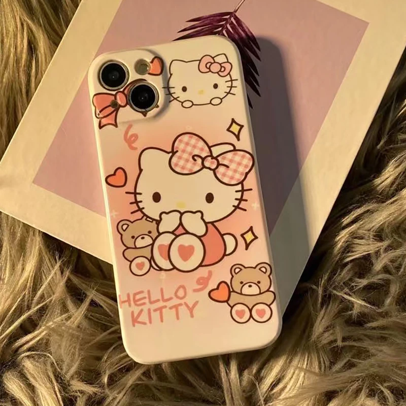 For iPhone 15 Pro Max Hello kitty Cat Cover For iPhone 14 13 12 11 Pro Max Mini 6 6s 7 8 Plus X XR XS Max white clear Phone case
For iPhone 15 Pro Max Hello kitty Cat Cover For iPhone 14 13 12 11 Pro Max Mini 6 6s 7 8 Plus X XR XS Max white clear Phone case