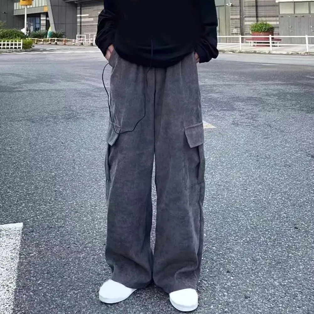Men Work Trousers High Street Men's Wide Leg Cargo Pants with Drawstring Waist Multi Pockets for Comfortable Stylish Everyday
Men Work Trousers High Street Men's Wide Leg Cargo Pants with Drawstring Waist Multi Pockets for Comfortable Stylish Everyday