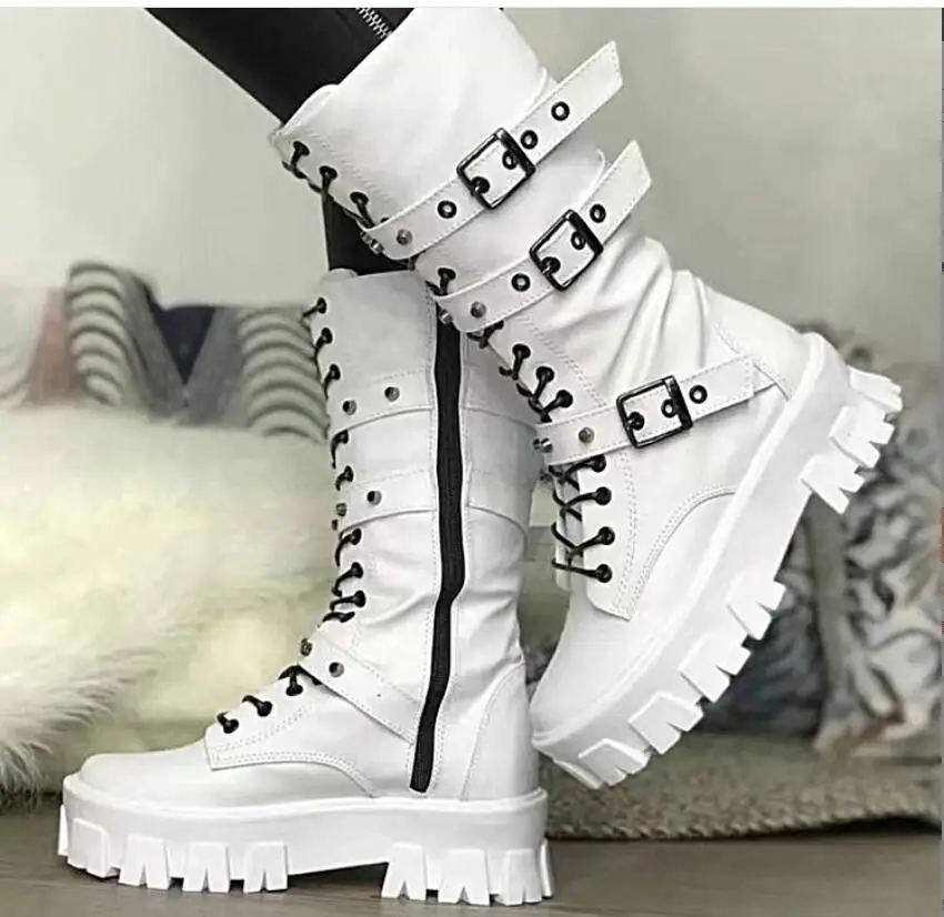 New Women's Boots Women Autumn Winter Knight boots Fashion Lace-up Boots Black Platform Heel Ladies Shoes Knee High Boots Large
New Women's Boots Women Autumn Winter Knight boots Fashion Lace-up Boots Black Platform Heel Ladies Shoes Knee High Boots Large