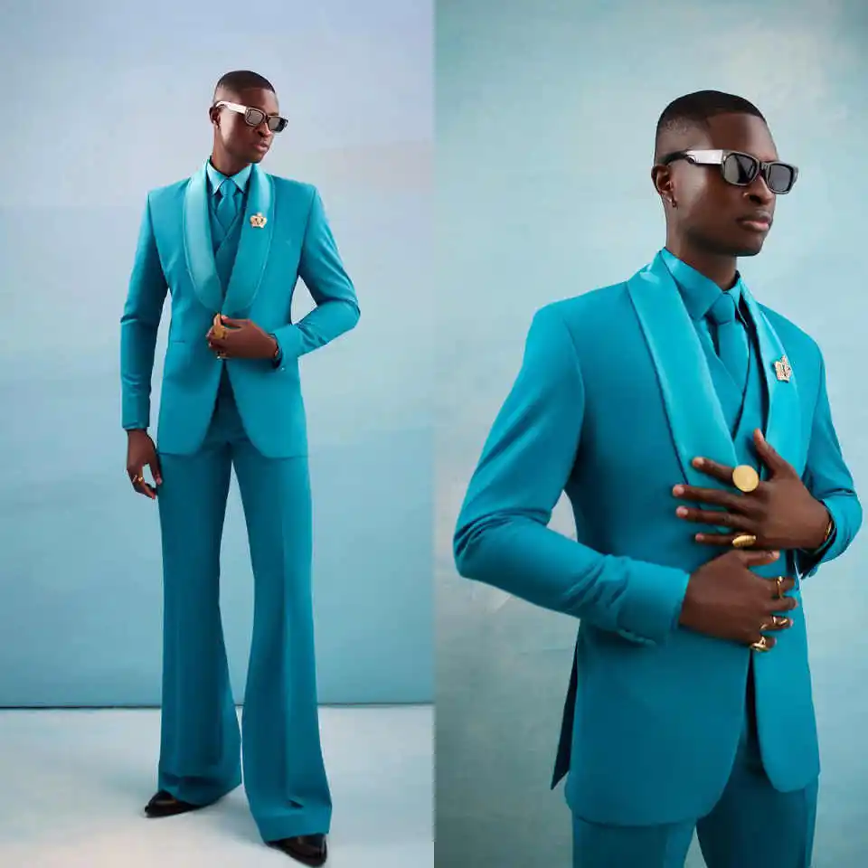 Elegant Men Suits One Button 2 Pieces Blazer Pants Shawl Lapel Wedding Groom Tuxedos Formal Office Business Customized
Elegant Men Suits One Button 2 Pieces Blazer Pants Shawl Lapel Wedding Groom Tuxedos Formal Office Business Customized
