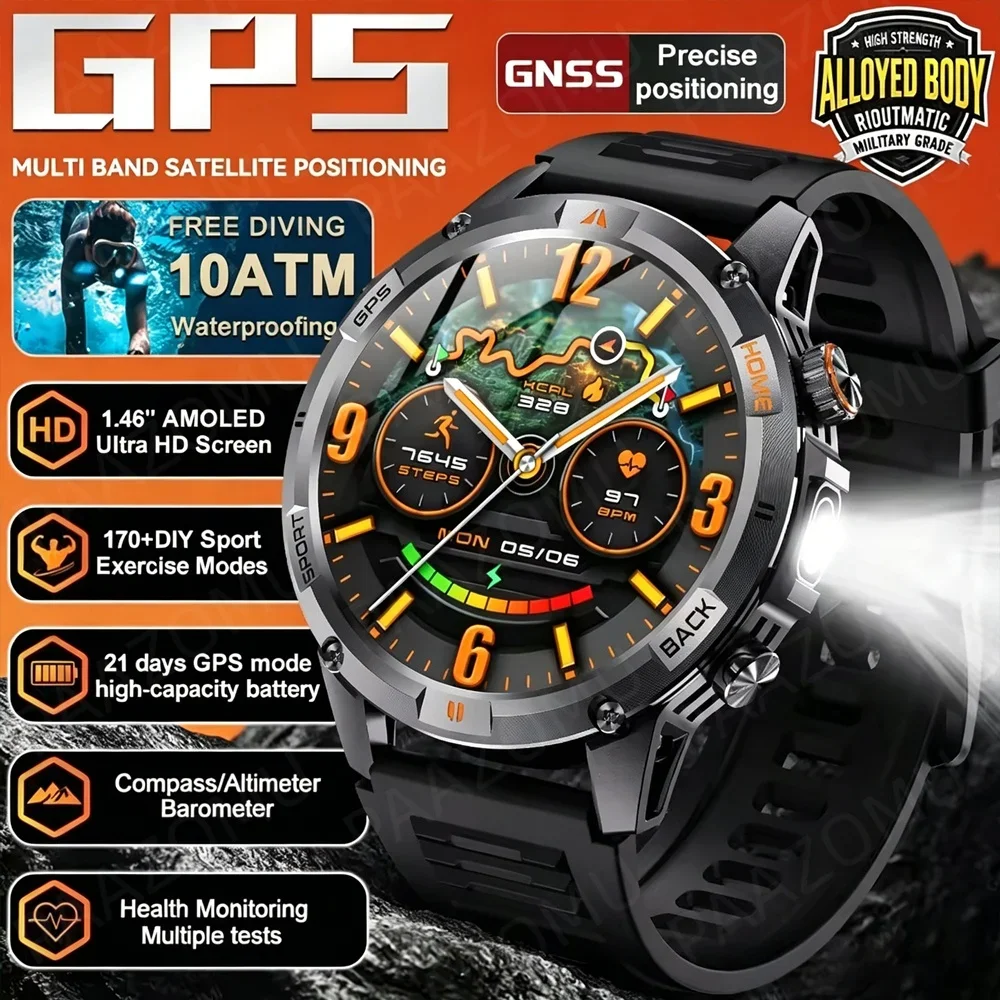 2026 New Smart Watch Built-in Dual-band GPS Sports Run tracker Outdoors Compass Military Smartwatch T-Rex3 Pro 10ATM Waterproof
2026 New Smart Watch Built-in Dual-band GPS Sports Run tracker Outdoors Compass Military Smartwatch T-Rex3 Pro 10ATM Waterproof