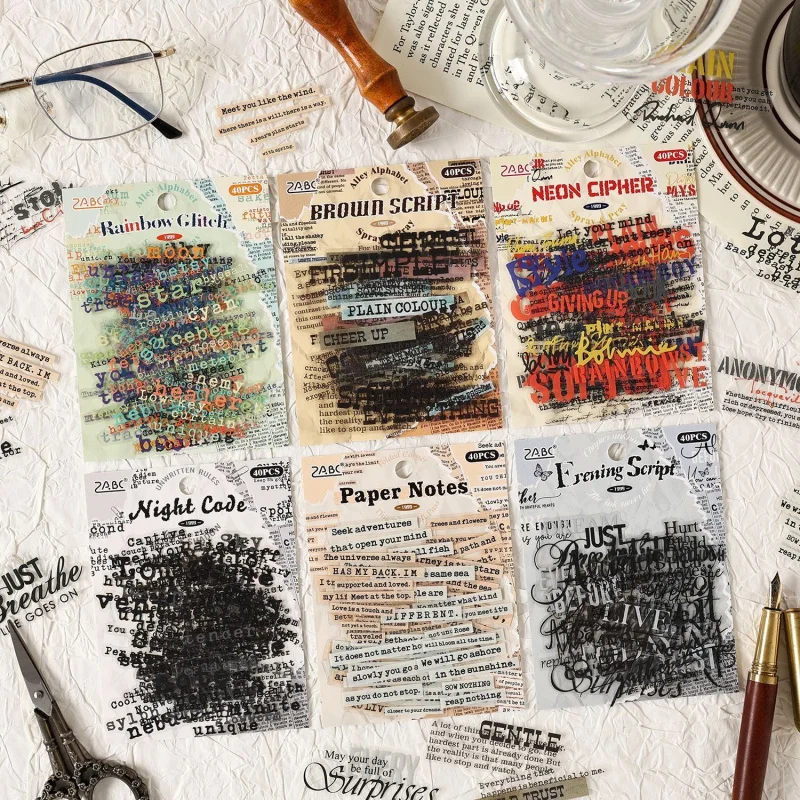 40pcs/lot Vintage Handwritten English Phrase Stickers Inspirational DIY Handmade Album Scrapbooking Decorative Paper Supplies
40pcs/lot Vintage Handwritten English Phrase Stickers Inspirational DIY Handmade Album Scrapbooking Decorative Paper Supplies