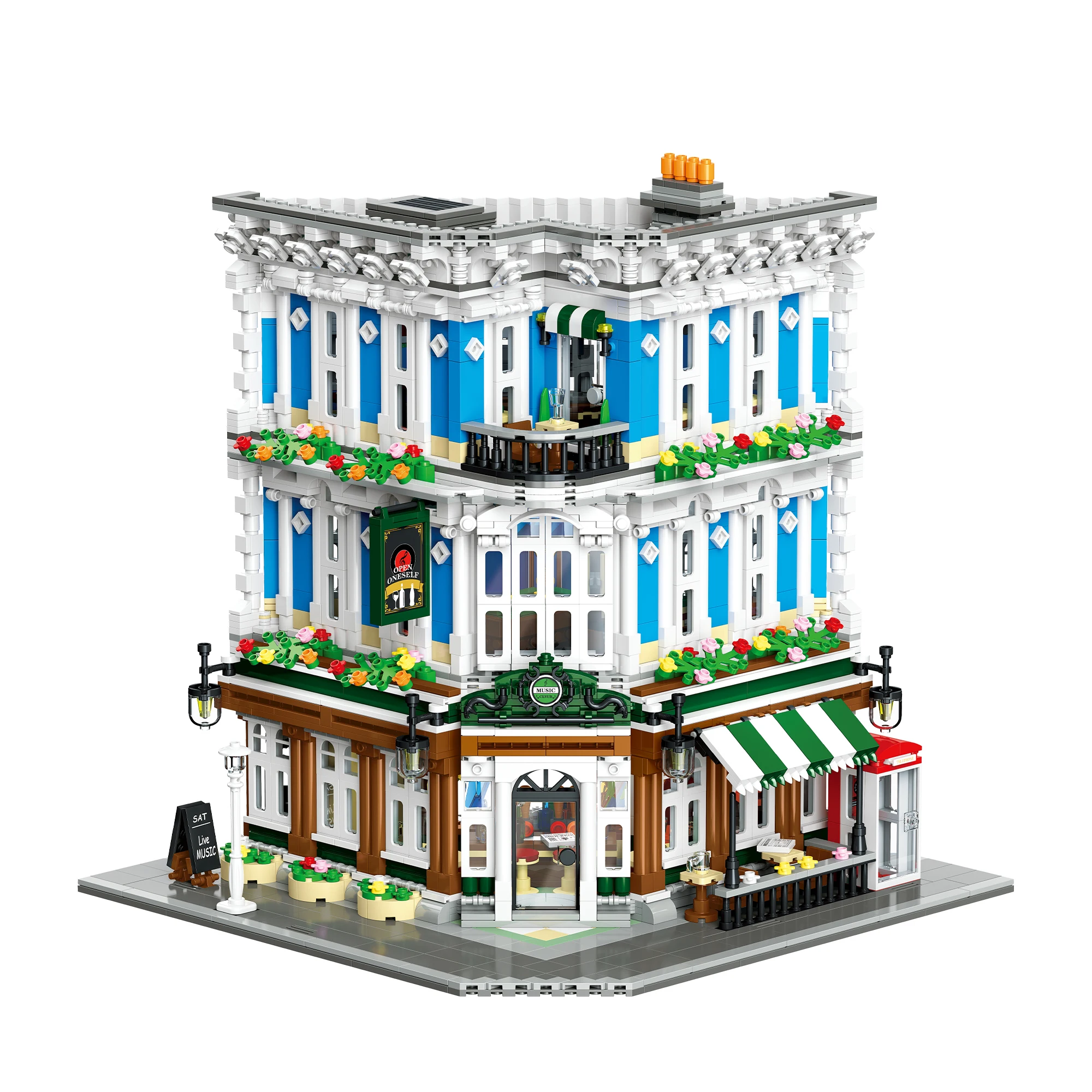 2897PCS Music Club Street Scene Series Building Blocks Set Model Assembly Toy Creative Ornament Educational Toy Kids Gift
2897PCS Music Club Street Scene Series Building Blocks Set Model Assembly Toy Creative Ornament Educational Toy Kids Gift