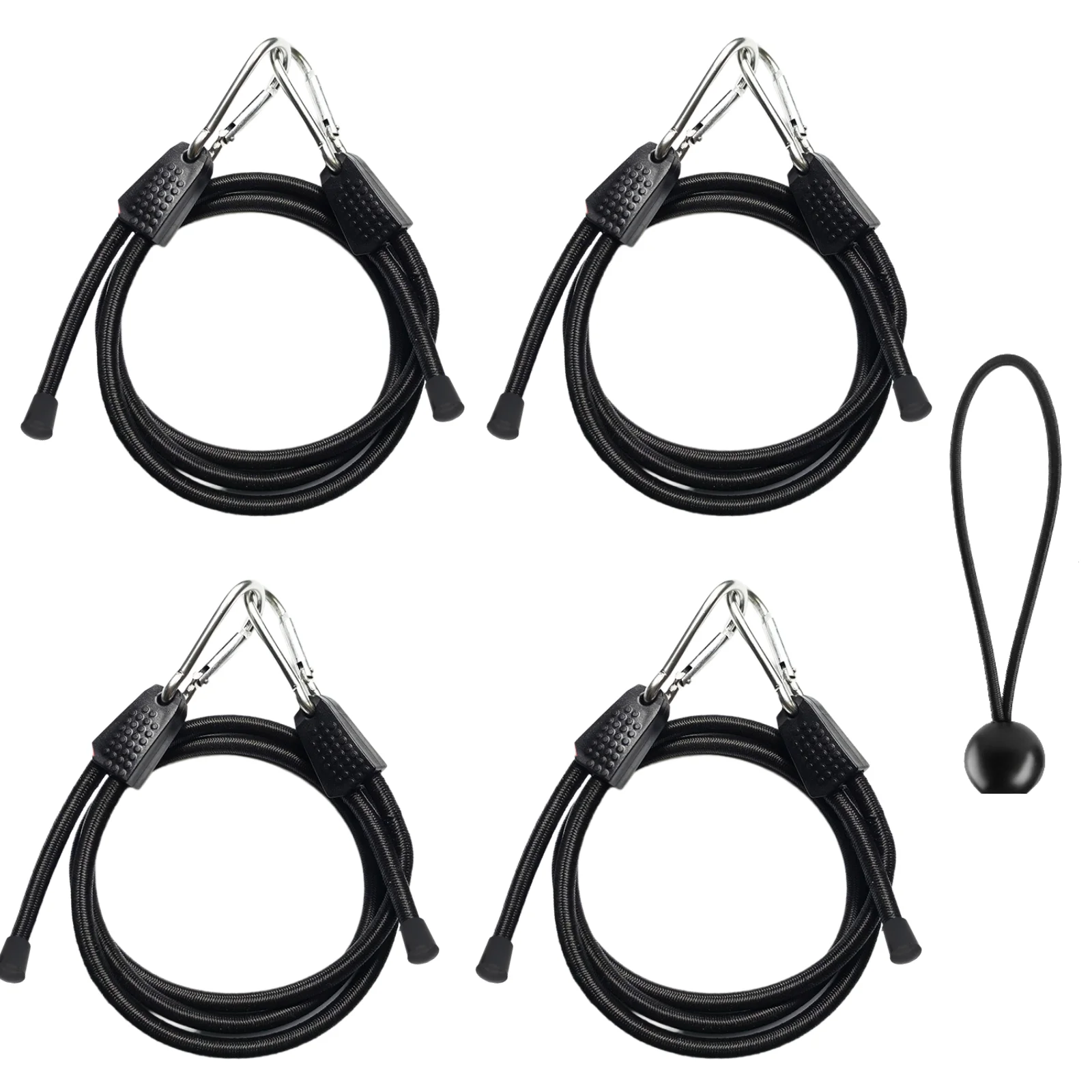 Sevay Captain Adjustable Bungee,Rubber Bungee,Adjustable Bungee Cords,Adjustable Length 1m Width 8.5 mm, Elastic Rope, Set of 4, Equipped with D-Shaped Carabiner, High-Strength Aluminium Alloy Hook
Sevay Captain Adjustable Bungee,Rubber Bungee,Adjustable Bungee Cords,Adjustable Length 1m Width 8.5 mm, Elastic Rope, Set of 4, Equipped with D-Shaped Carabiner, High-Strength Aluminium Alloy Hook