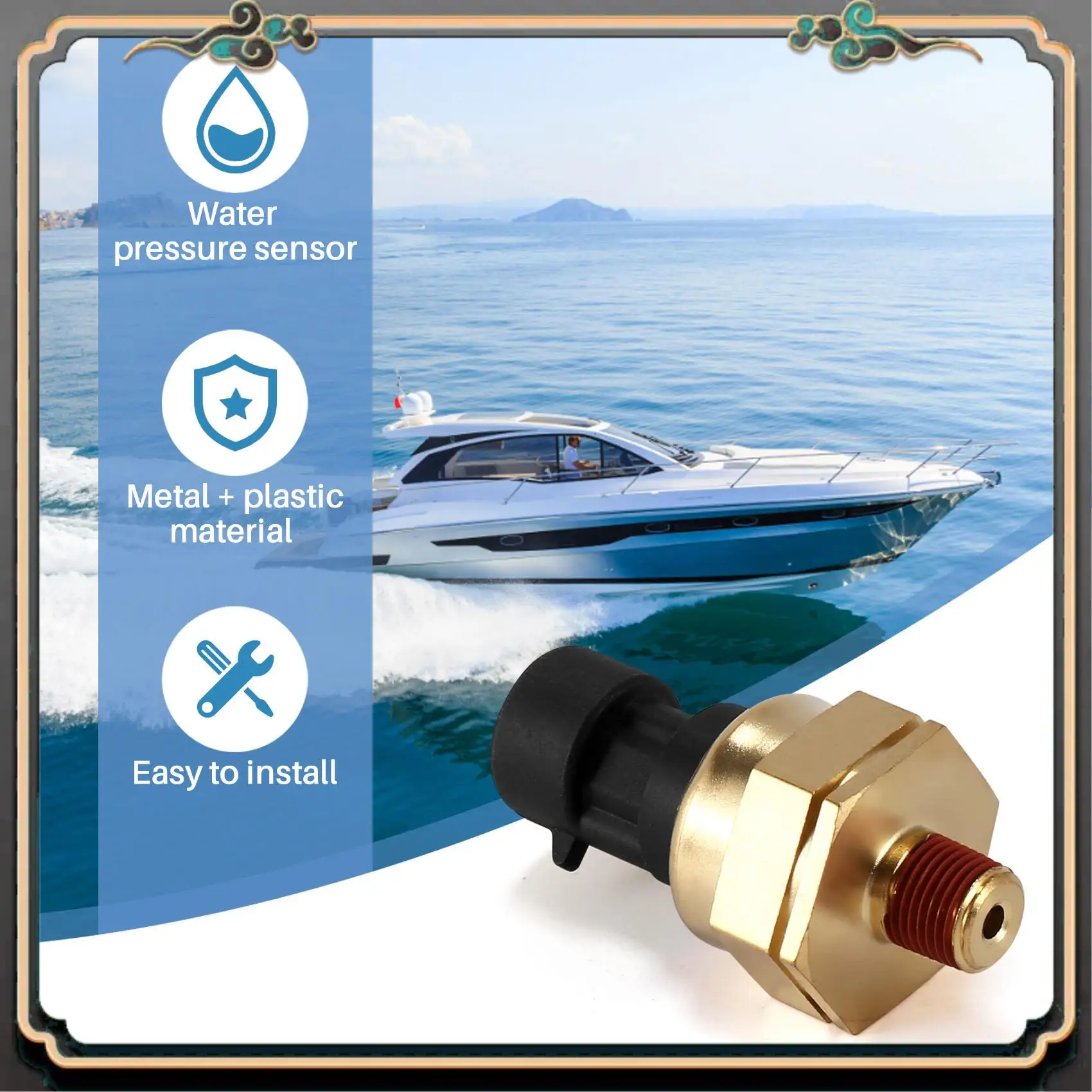 M45K-8M6000623 Water Pressure Sender Sensor Switch Fits For Mercruiser Quicksilver Marine
M45K-8M6000623 Water Pressure Sender Sensor Switch Fits For Mercruiser Quicksilver Marine