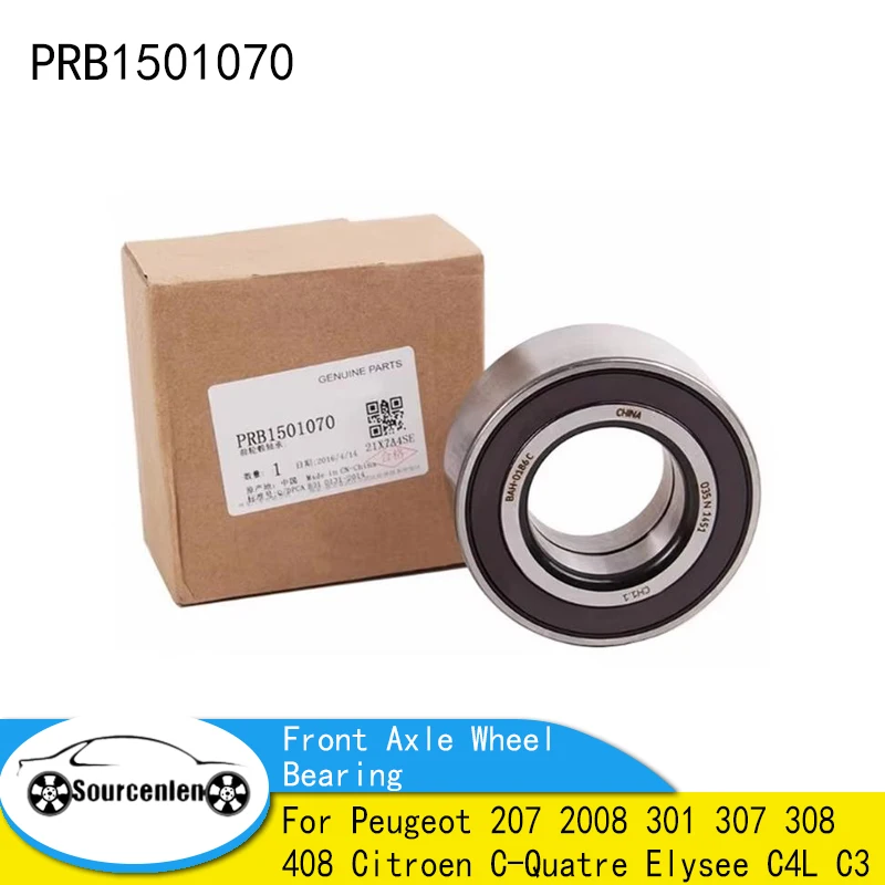 Brand New Front Axle Wheel Bearing PRB1501070 For Peugeot 207 2008 301 307 308 408 Citroen C-Quatre Elysee C4L C3
Brand New Front Axle Wheel Bearing PRB1501070 For Peugeot 207 2008 301 307 308 408 Citroen C-Quatre Elysee C4L C3