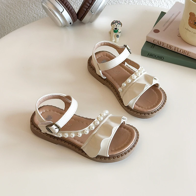 2026 Summer Girls Pearl Ruffle Sandals Open Toe Non-Slip Beach Shoes Kids Princess Dress Sandalias Children Casual Footwear
2026 Summer Girls Pearl Ruffle Sandals Open Toe Non-Slip Beach Shoes Kids Princess Dress Sandalias Children Casual Footwear