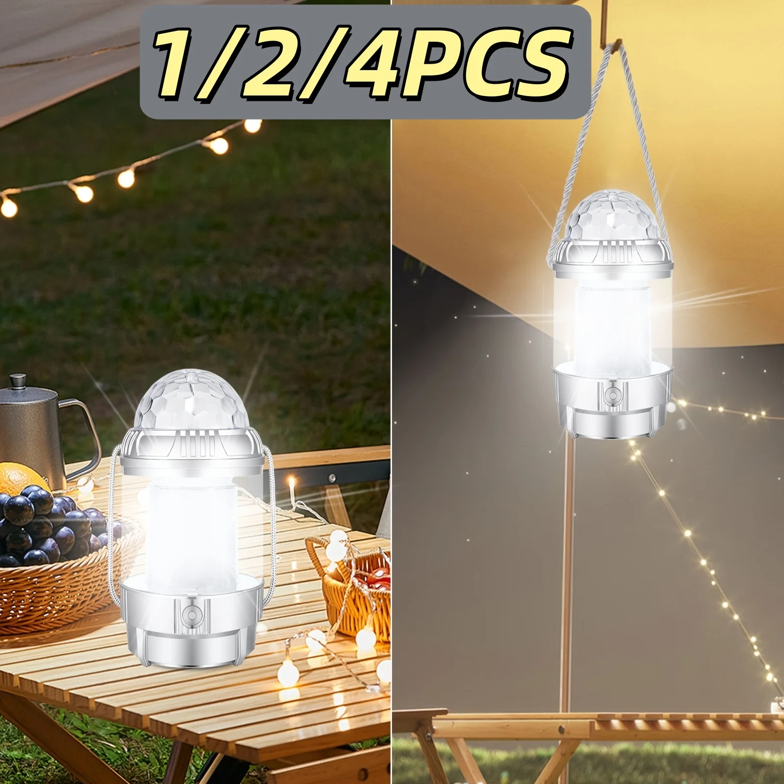 1/2/4 шт., украшение на Хэллоуин, кемпинговый фонарь, перезаряжаемый, 1500 мАч PowerBank, 3 режима освещения, сценический свет, на Рождество, в помещении.
1/2/4 шт., украшение на Хэллоуин, кемпинговый фонарь, перезаряжаемый, 1500 мАч PowerBank, 3 режима освещения, сценический свет, на Рождество, в помещении.