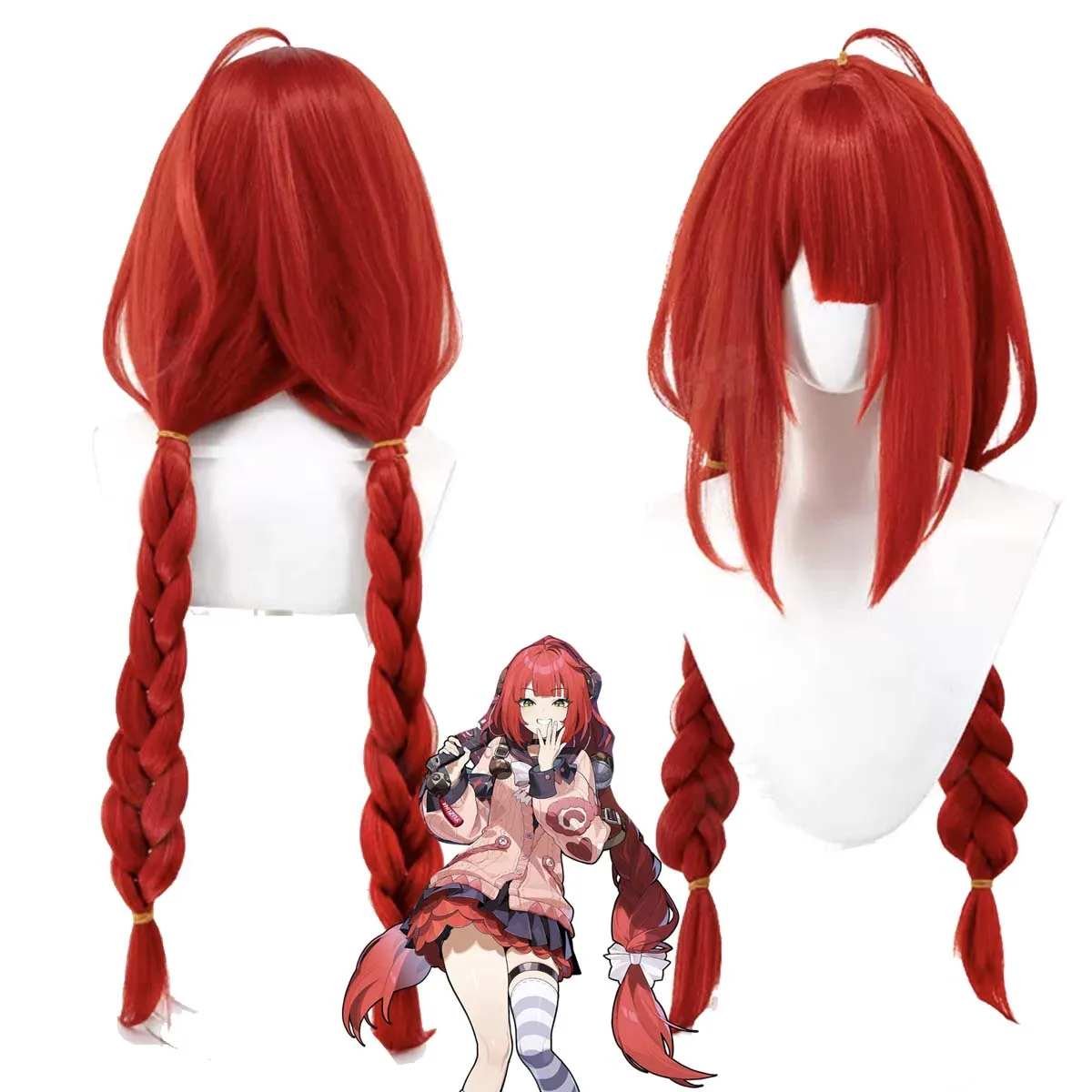 Women Zenless Zone Zero Ukinami Yuzuha Cosplay Long Red Double Ponytail Heat Resistant Synthetic Hair Wig
Women Zenless Zone Zero Ukinami Yuzuha Cosplay Long Red Double Ponytail Heat Resistant Synthetic Hair Wig