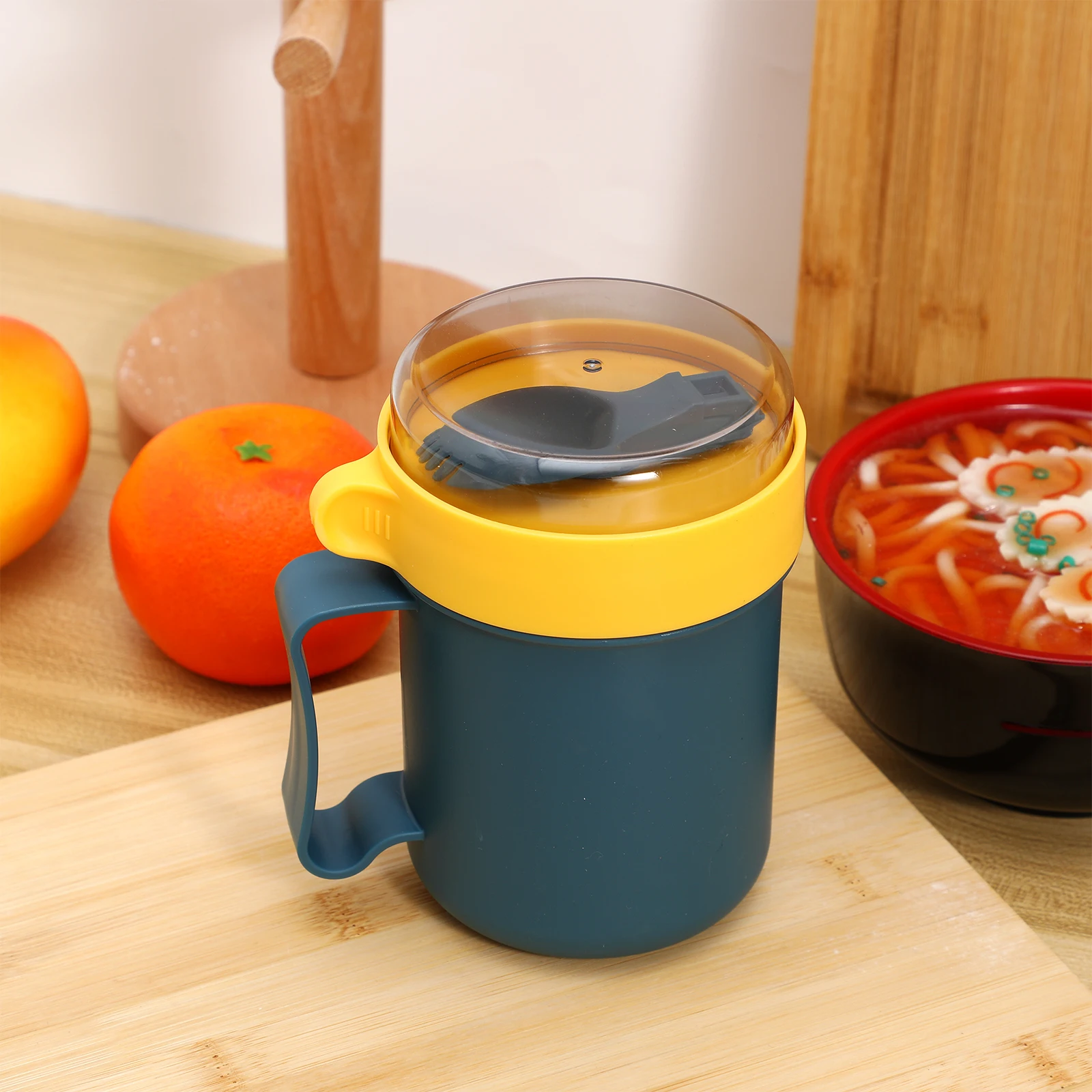 Breakfast Cup Cereal Bowls with Lids Microwave Soup Mugs Spoon Lunch Box Microwavable Pp for Office Travel Sealed
Breakfast Cup Cereal Bowls with Lids Microwave Soup Mugs Spoon Lunch Box Microwavable Pp for Office Travel Sealed