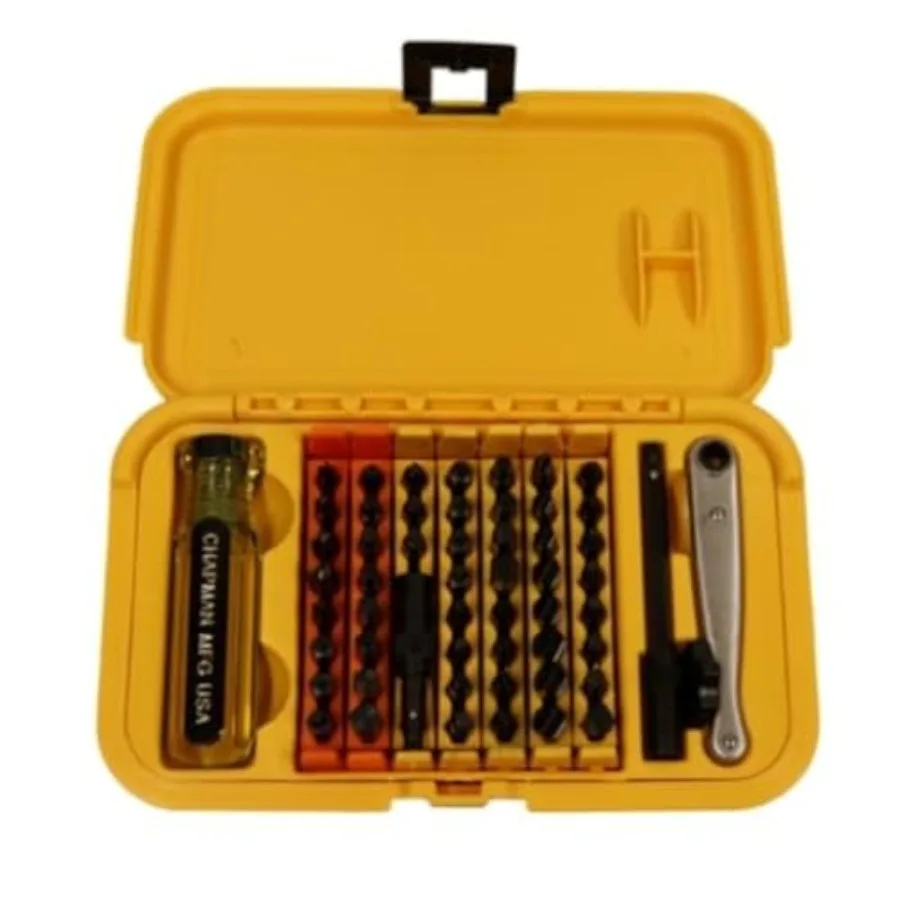 Master Screwdriver Set - Includes Phillips, Metric, Slotted, SAE and Metric Hex Bits, Star Bits for Torx Screws - Complete Set
Master Screwdriver Set - Includes Phillips, Metric, Slotted, SAE and Metric Hex Bits, Star Bits for Torx Screws - Complete Set