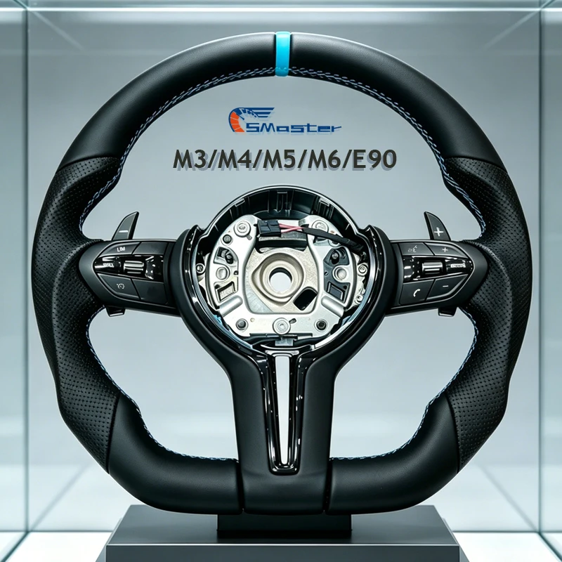 for BMW F22 F21 F20 F15 F25 F30 F33 F35 F06 F10 F11 F12 E70 E71 E90 Modify M3 M5 Flat Bottom M Sport Steering Wheel Blue Stripe
for BMW F22 F21 F20 F15 F25 F30 F33 F35 F06 F10 F11 F12 E70 E71 E90 Modify M3 M5 Flat Bottom M Sport Steering Wheel Blue Stripe