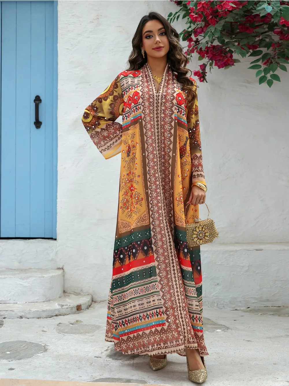 Eid Muslim Women Abaya Morocco Party Dress Abayas Diamond Flower Prayer Abaya Long Sleeve Robe Ramadan Musulman Maxi Vestidos
Eid Muslim Women Abaya Morocco Party Dress Abayas Diamond Flower Prayer Abaya Long Sleeve Robe Ramadan Musulman Maxi Vestidos