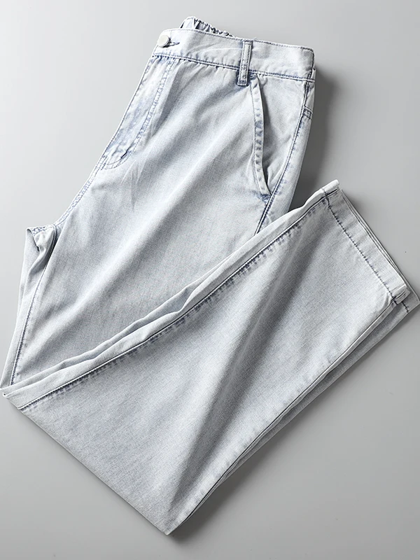 Summer Men's Loose Straight Leg Breathable Cool Feeling Thin Water Wash Lyocell Jeans Drapey Lightweight Comfortable Casual T...
Summer Men's Loose Straight Leg Breathable Cool Feeling Thin Water Wash Lyocell Jeans Drapey Lightweight Comfortable Casual T...
