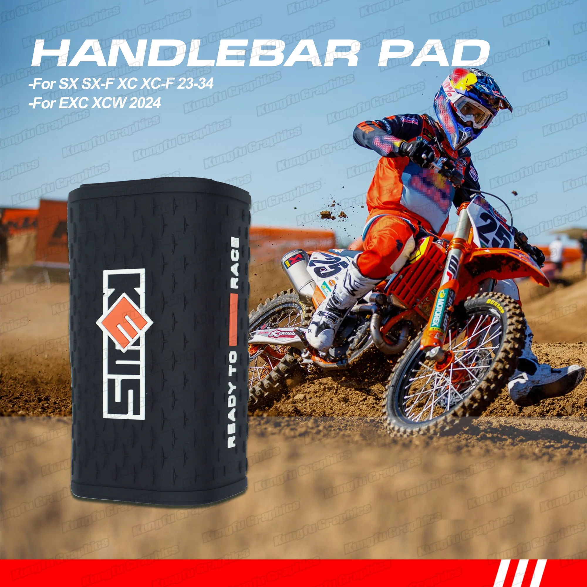 Square Handlebar Pad Barpad For KTM SX SXF XC XCF EXC XCW 2023-2024 Motocross Enduro, Universal
Square Handlebar Pad Barpad For KTM SX SXF XC XCF EXC XCW 2023-2024 Motocross Enduro, Universal