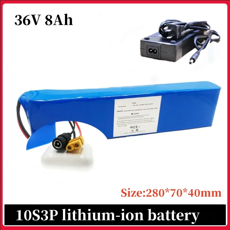 10S3P 36V 8000mAh Battery ebike battery pack 18650 Li-Ion Batteries 350W 500W For High Power electric scooter Motorcycle Scooter
10S3P 36V 8000mAh Battery ebike battery pack 18650 Li-Ion Batteries 350W 500W For High Power electric scooter Motorcycle Scooter