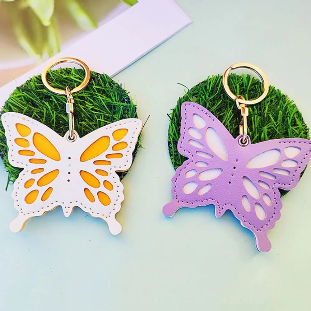 Anti-lost Butterfly Leather Pendant Flower Cartoon Leather Keychain Detachable Animal Creative Butterfly Keychain Travel
Anti-lost Butterfly Leather Pendant Flower Cartoon Leather Keychain Detachable Animal Creative Butterfly Keychain Travel