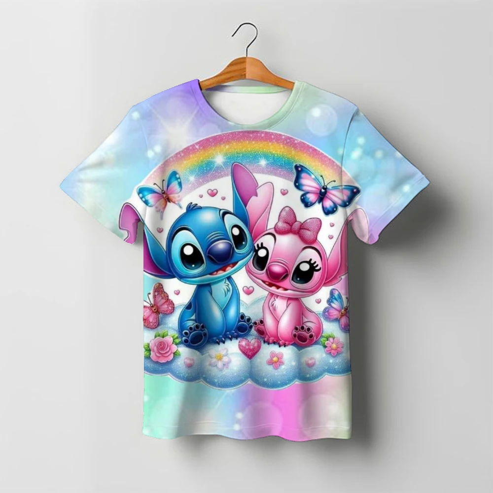 Hot Sale Girls Disney Stitch T-shirt Children's Heart Graphic Short Sleeved Summer Kids Soft T Shirts Trend Clothes Girl Top Tee
Hot Sale Girls Disney Stitch T-shirt Children's Heart Graphic Short Sleeved Summer Kids Soft T Shirts Trend Clothes Girl Top Tee