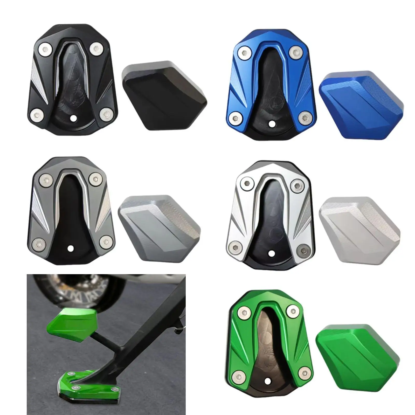 Motorcycle Kickstand Pad Extender Plate Extension Nonslip Accessory Adjustable Garage Floor Enlarger for Shengshi 368G
Motorcycle Kickstand Pad Extender Plate Extension Nonslip Accessory Adjustable Garage Floor Enlarger for Shengshi 368G