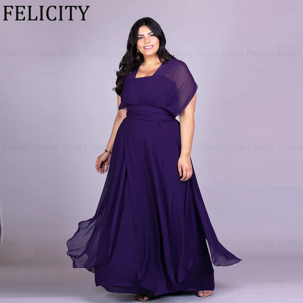 Purple Plus Size Mother of the Bride Dresses 2024 A-Line Formal Wedding Guest Dresses Chiffon Pleated Floor-Length Evening Gowns
Purple Plus Size Mother of the Bride Dresses 2024 A-Line Formal Wedding Guest Dresses Chiffon Pleated Floor-Length Evening Gowns
