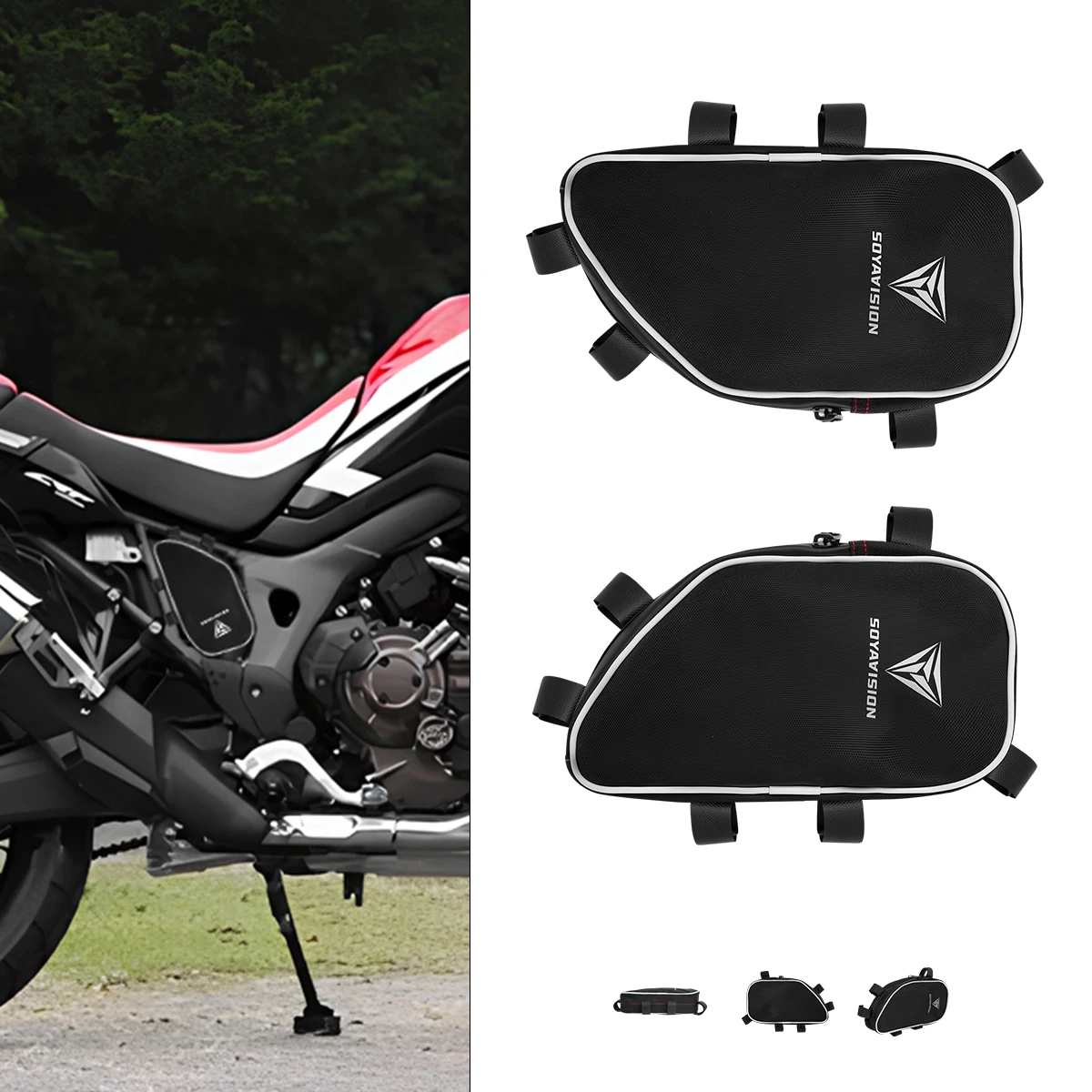 Motorcycle Frame Crash Bars Bag Waterproof Bumper Storage Bags for Honda CRF1000L Africa Twin 2015 2016 2017 CRF1000L
Motorcycle Frame Crash Bars Bag Waterproof Bumper Storage Bags for Honda CRF1000L Africa Twin 2015 2016 2017 CRF1000L