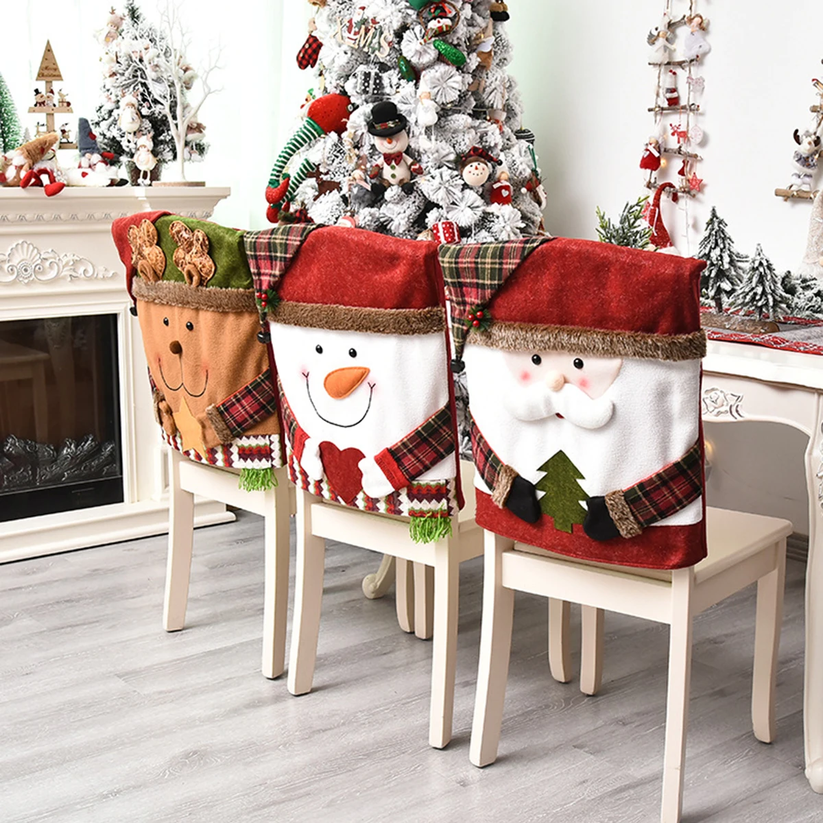 Christmas elk old man snowman chair covers Christmas decorations figurine chair covers home chair covers stool covers
Christmas elk old man snowman chair covers Christmas decorations figurine chair covers home chair covers stool covers