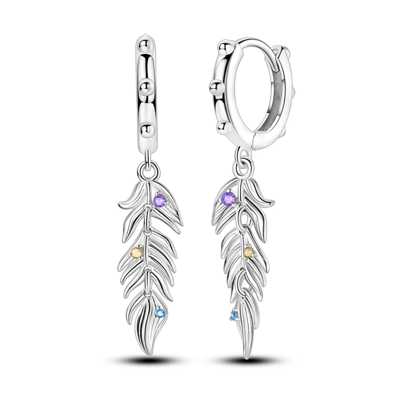 925 Sterling Silver Earrings Women Bohemian Vintage Feather Tassel Drop Earring For Anniversary Wedding Jewelry Gifts
925 Sterling Silver Earrings Women Bohemian Vintage Feather Tassel Drop Earring For Anniversary Wedding Jewelry Gifts