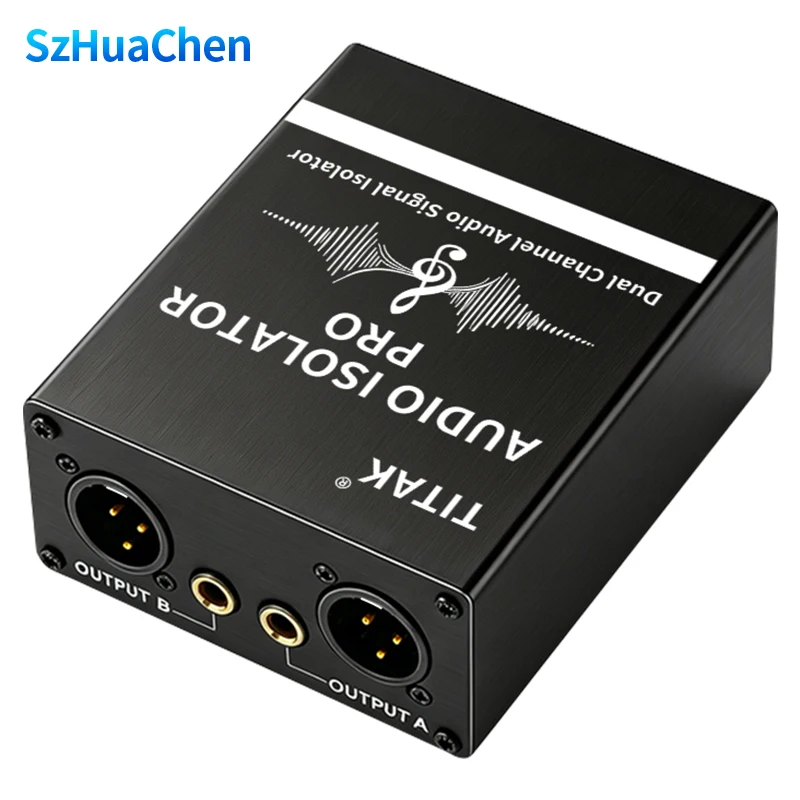 High Fidelity Audio Isolator Ground Loop Hum Remover Dual Channel XLR 6.35mm for Professional Live Stage Recording Audio
High Fidelity Audio Isolator Ground Loop Hum Remover Dual Channel XLR 6.35mm for Professional Live Stage Recording Audio