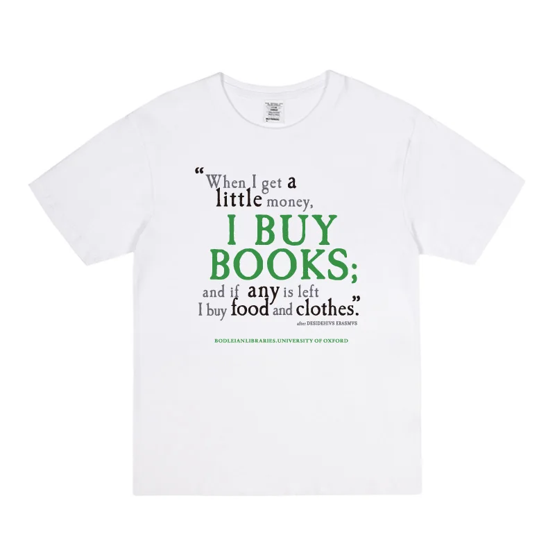 Oxford University Bradley Library Same I BUY BOOKS Printed Loose Cotton Short-sleeved T-shirt for Men and Women
Oxford University Bradley Library Same I BUY BOOKS Printed Loose Cotton Short-sleeved T-shirt for Men and Women