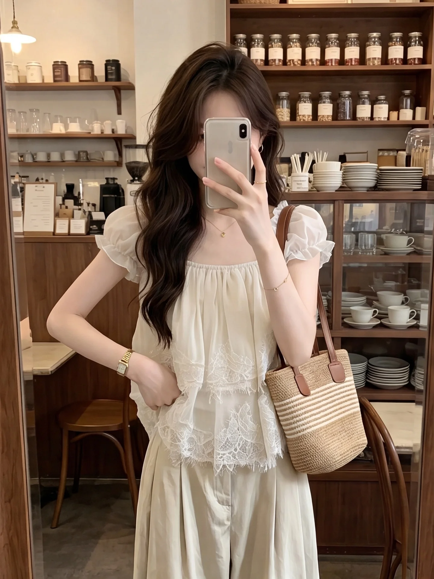 Unique Beautiful Lace Splice Bubble Sleeve Square Collar Shirt Women's Summer New Design Sense Pleated Fuchsia Pink Blouse
Unique Beautiful Lace Splice Bubble Sleeve Square Collar Shirt Women's Summer New Design Sense Pleated Fuchsia Pink Blouse