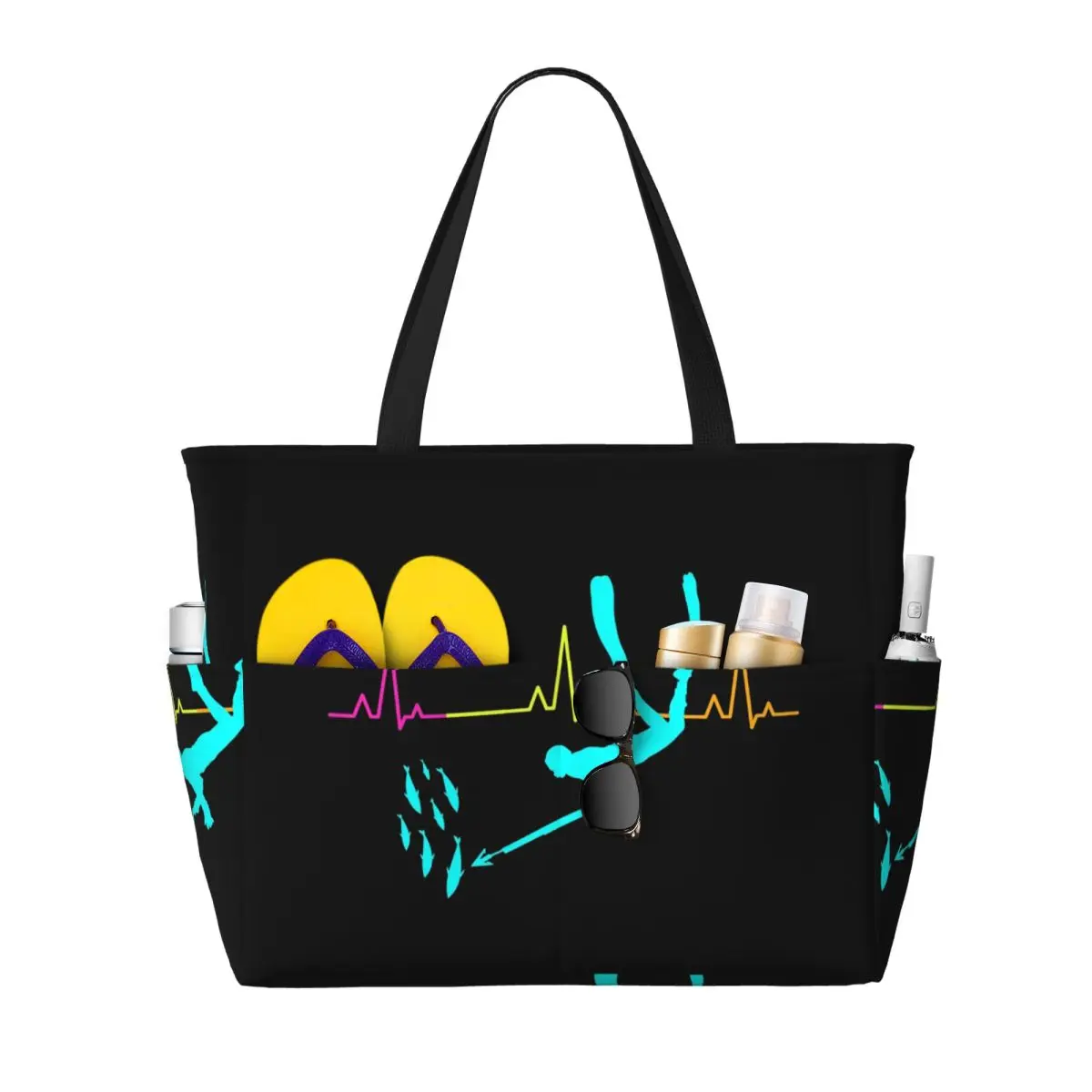 Spearfishing Spearfisher Fishing Heartbeat Pulse Beach Tote Bag Sport Gym Yoga Duffle Large Women Travel Bag Fitness bag
Spearfishing Spearfisher Fishing Heartbeat Pulse Beach Tote Bag Sport Gym Yoga Duffle Large Women Travel Bag Fitness bag