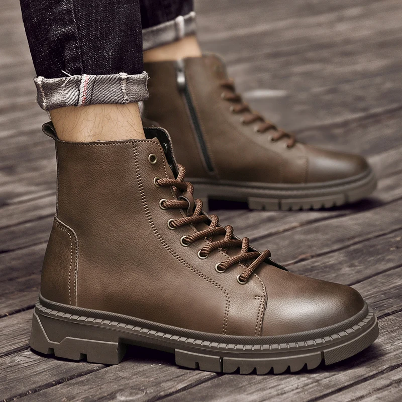 High Quality Men's Comfortable Side Zipper Chelsea Boots Fashion Brand Winter Men's Plush Warm Business Non Slip Short Boots
High Quality Men's Comfortable Side Zipper Chelsea Boots Fashion Brand Winter Men's Plush Warm Business Non Slip Short Boots