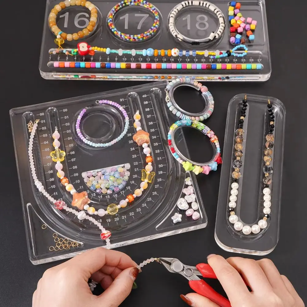 Acrylic Bracelet Beading Board Clear Multiple Grooves Necklace Designs Tray Measured Crafting Board DIY Craft
Acrylic Bracelet Beading Board Clear Multiple Grooves Necklace Designs Tray Measured Crafting Board DIY Craft