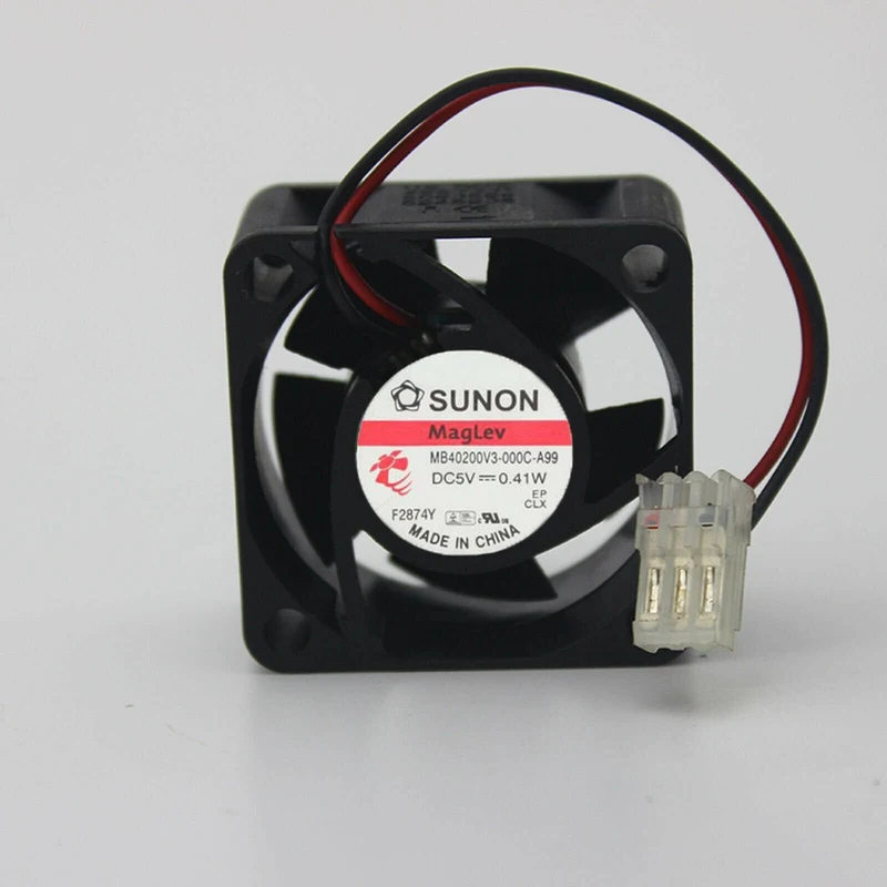 A+for New SUNON MB40200V3-000C-A99 5V 0.41W 4020 4CM 2-wire silent cooling fan
A+for New SUNON MB40200V3-000C-A99 5V 0.41W 4020 4CM 2-wire silent cooling fan
