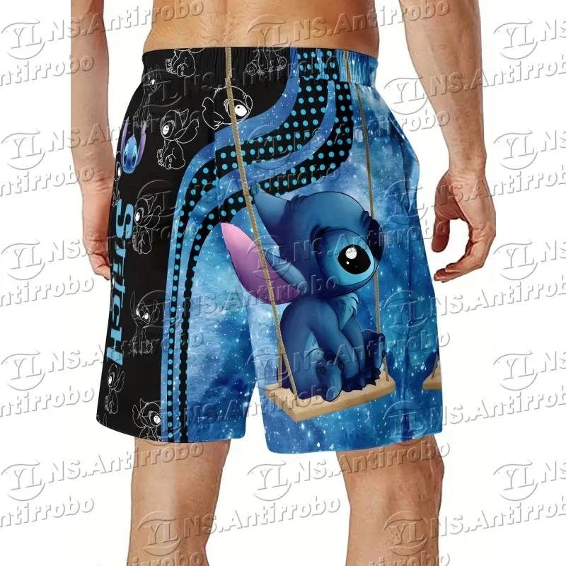 25 MINISO Authorized Stitch Men's Summer Beach Shorts - Bright Blue Hawaiian Swimsuit Cartoon Characterst Beach Vacation Apparel
25 MINISO Authorized Stitch Men's Summer Beach Shorts - Bright Blue Hawaiian Swimsuit Cartoon Characterst Beach Vacation Apparel